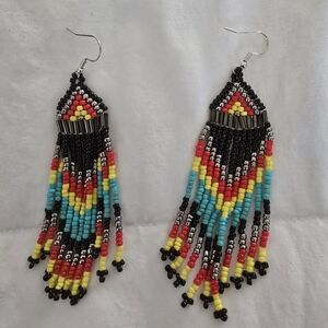 Hand-made Beaded Earrings